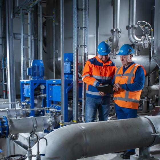 lekker tussen de pompen